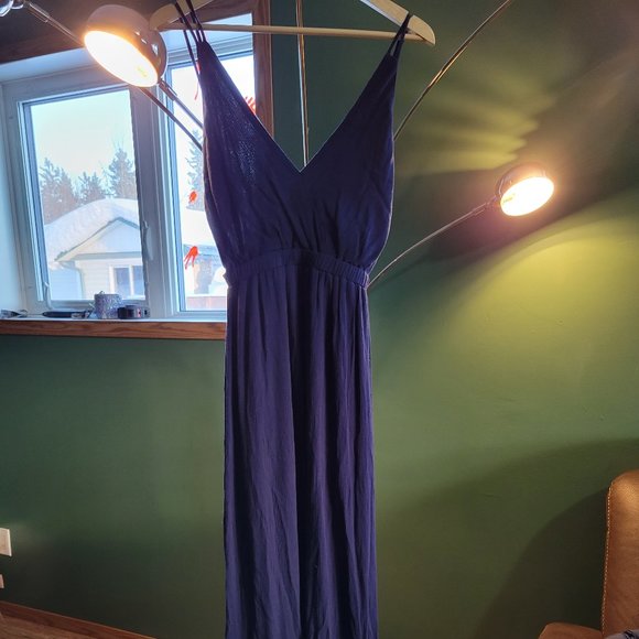 Lost in Paradise Navy Blue maxi dress - Picture 3 of 4
